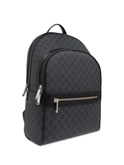 Gucci Medium Backpack Gg Supreme In Black