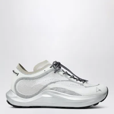 Roa White Fabric Athletic Sneakers