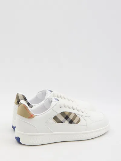 Burberry Low Top Sneakers Padded Collar Rubber Sole