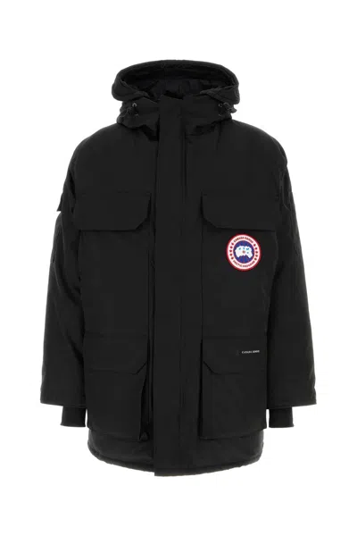 Canada Goose Men Black Polyester Blend Expedition Down Jacket In Black