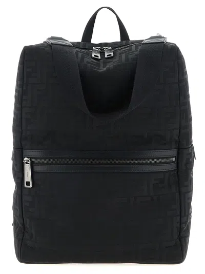 Fendi Lui Ff-monogram Backpack In Black