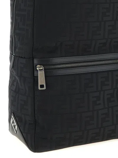 Fendi Lui Ff-monogram Backpack In Black