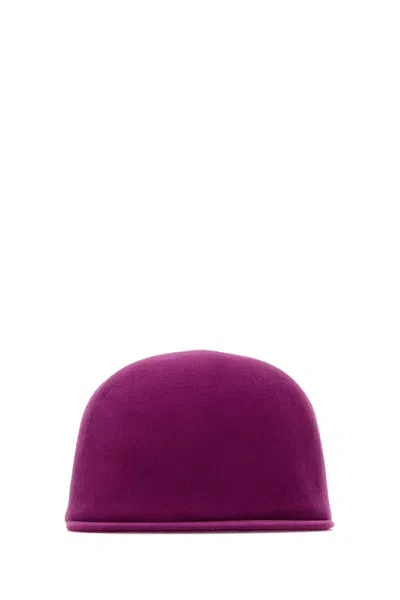 Balenciaga Purple Drill Solid Baseball Hat In Purple