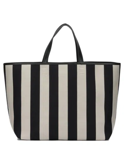Ami Alexandre Mattiussi Ami Paris Ami De Coeur Medium Black Cotton Polyester Polyurethane Shoulder Bag In Multi