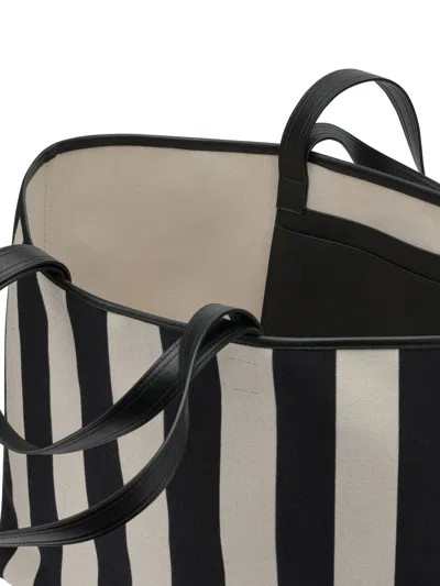 Ami Alexandre Mattiussi Ami Paris Ami De Coeur Medium Black Cotton Polyester Polyurethane Shoulder Bag In Multi