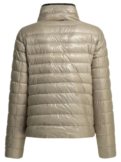 Herno Reversible Black Polyamide Polyamide Polyester Cotton Polyester Down Feather Short Down Jacket In Black