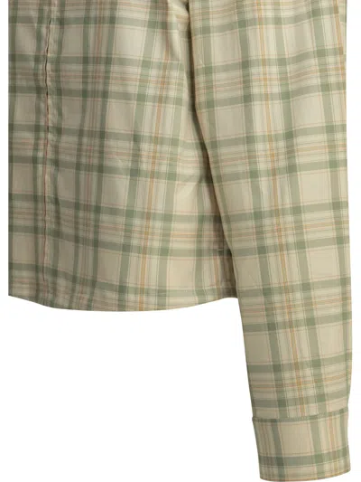Acne Studios Green Organic Cotton Jacket In Multi