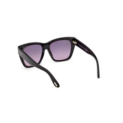Tom Ford Flynn 55mm Gradient Butterfly Sunglasses In Black