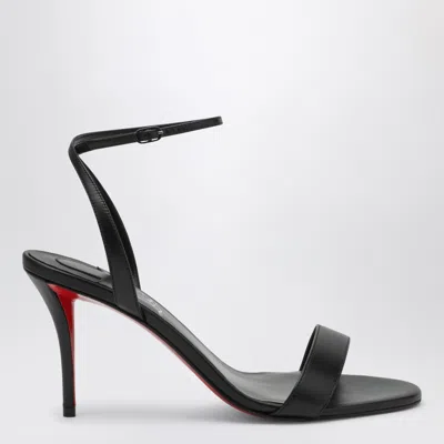 Christian Louboutin Miss Z Leather Red Sole Ankle-strap Sandals In Black