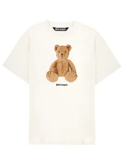 Palm Angels Bear-print T-shirt In White