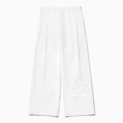 1989 Studio White Striped Boxy Pants In White