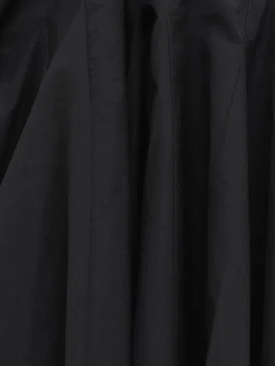 Jacquemus Courte Asymmetric Cotton-blend Crepon Halterneck Dress In Black