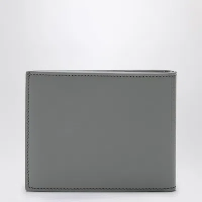 Fendi Light Grey Squared Ff Bifold Wallet In Gray