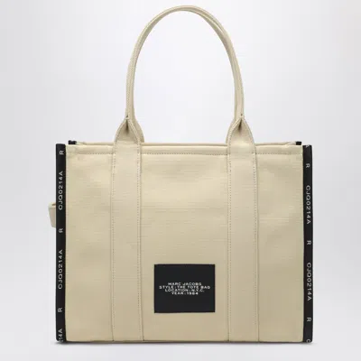 Marc Jacobs Ithe Large Tote Bag N Canvas With Jacquard Logo In Neutral