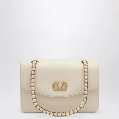 Valentino Garavani  Garavani Djuna Medium Chain Bag In Nappa Leather Woman Butter Uni