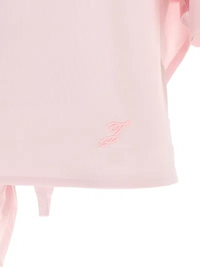 Jacquemus Moisson Oversized Open-back Jersey T-shirt In Pink