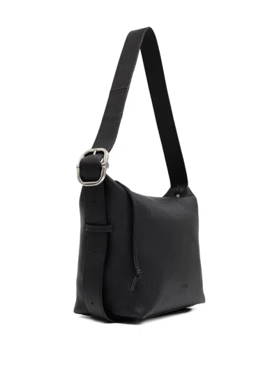 Loewe Loop Full-grain Leather Messenger Bag In Black