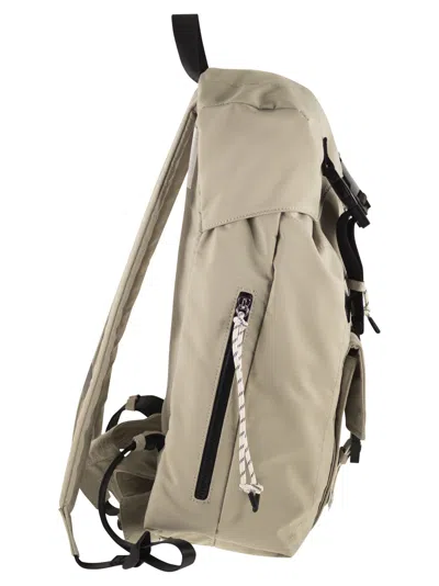 A.p.c. Technical Nylon Backpack With Flap Closure In Blue