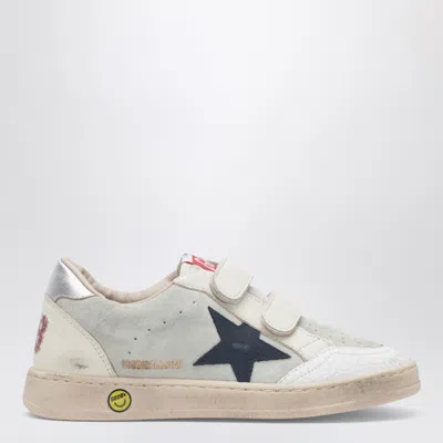 Golden Goose Deluxe Brand Men Ball-star Sneakers In White Nappa With Black Star In White