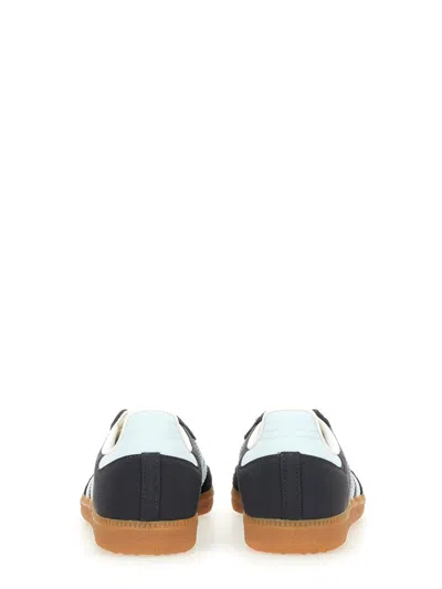 Adidas Originals Mens Black White Gum Samba Og Logo-print Leather Low-top Trainers Eur 43 / 9 Uk