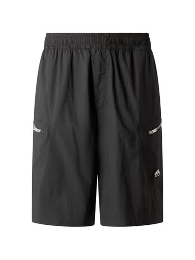 Moose Knuckles Flight Cargo Shorts In Black