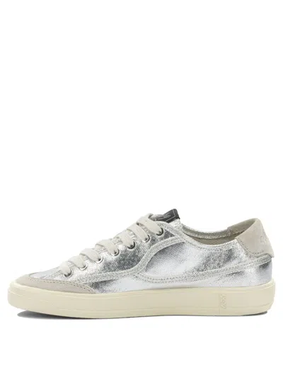 Autry Windscape Low Silver Canvas Suede Cow Leather Rubber Sneakers In Gray