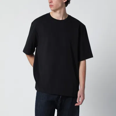 Studio Nicholson Bric T-shirt Blue Regular Fit In Black