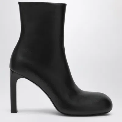 Balenciaga Ankle Bootie With Round Toe Design In Black