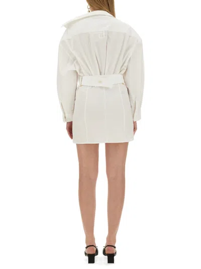 Jacquemus Chic Slim Fit Mini Dress In White