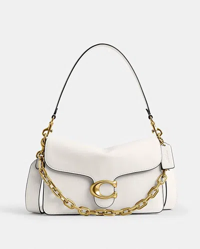 Coach Chain Tabby Shoulder Bag In White