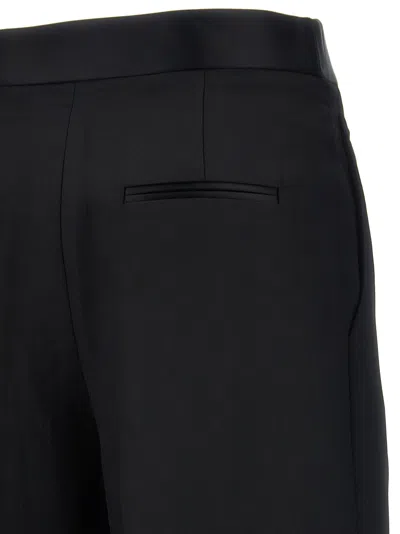 Khaite The Marine Wide-leg Trousers In Black Fabric In Black