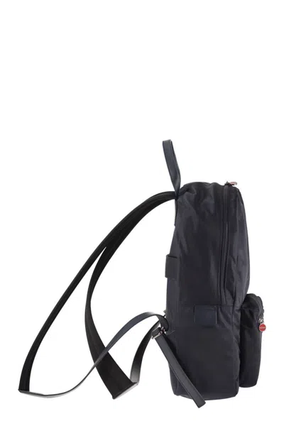 Kiton Technical Fabric Backpack With Logo