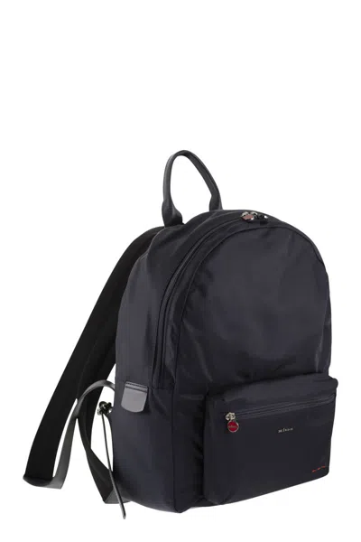 Kiton Technical Fabric Backpack With Logo