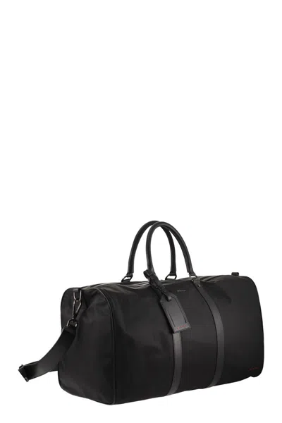 Kiton Duffel Bag With Leather Inserts