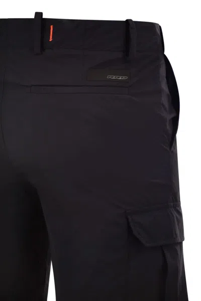 Rrd Stretch Technical Cargo Bermuda Shorts In Black