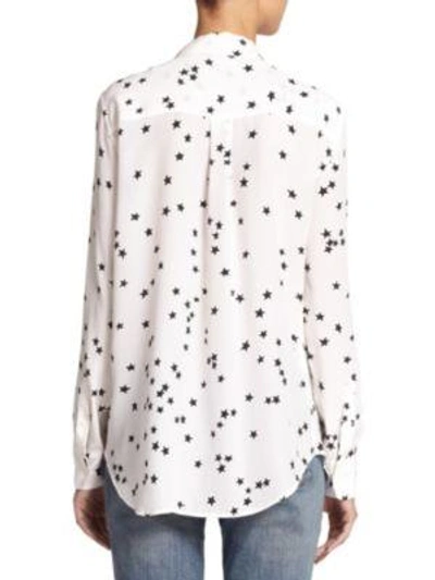 Shop Equipment Starry Night Slim Signature Shirt In Bright White