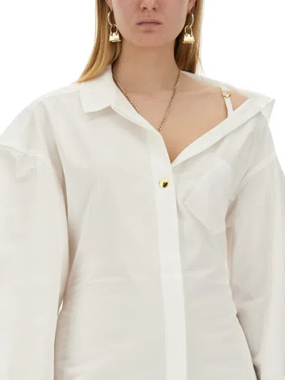 Jacquemus Chic Slim Fit Mini Dress In White