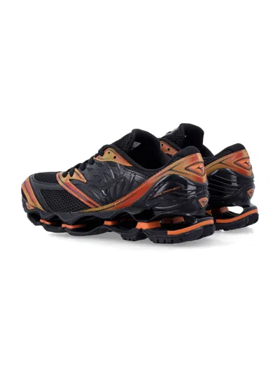 Mizuno Mesh Trainers With Structured Sole In Black