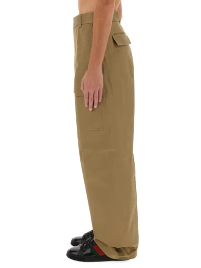 Gucci Cargo Pants In Brown