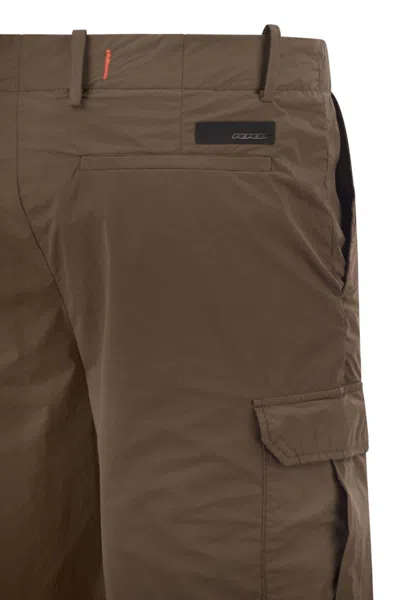 Rrd Stretch Technical Cargo Bermuda Shorts In Brown