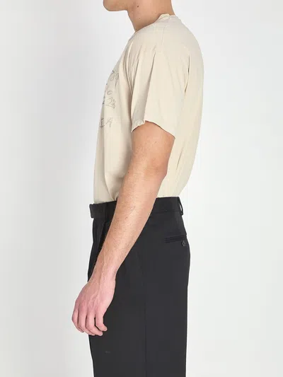 Maison Margiela Number Print Graphic Relaxed Fit T Shirt In Neutral