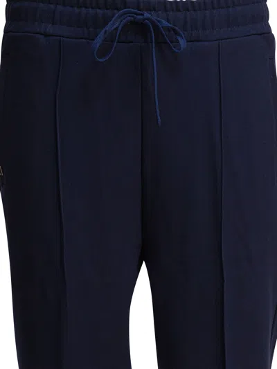 Altum Blue Elastane Trousers In Blue