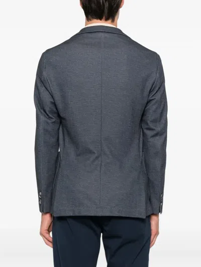 Hugo Boss Polyester Jacket In Gray