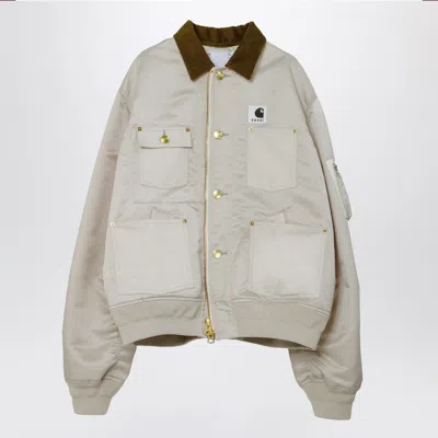 Sacai Coat Men Color White