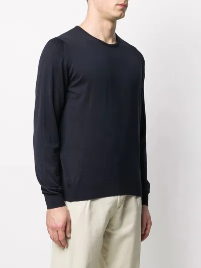 John Smedley Hatfield Pullover In Blue