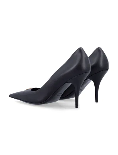 Balenciaga 90mm Avenue Leather Pointed-toe Pumps In Animal Print