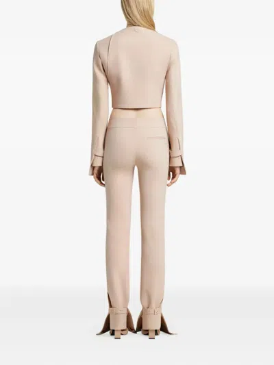 Courrèges Button Jacket In Brown