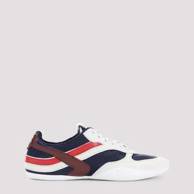 Miu Miu Multicolor Tech Fabric And Suede Gymnasium Sneakers In Multi