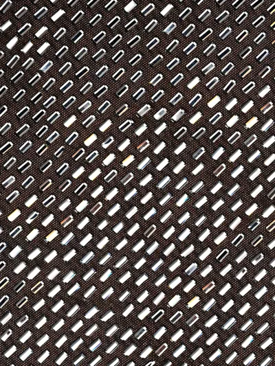 Self-portrait Gunmetal Grey Dress With Thin Straps And All-over Rhinestone Application In Tech Fabric Woman In Multi