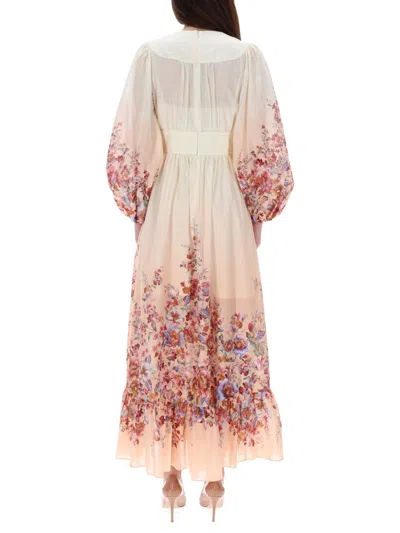 Zimmermann Awaken Plunge Maxi Dress With Separate Slip Clothing